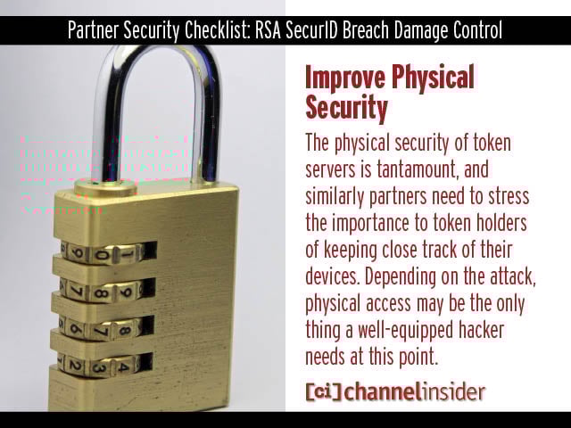 Partner Security Checklist RSA SecurID Breach