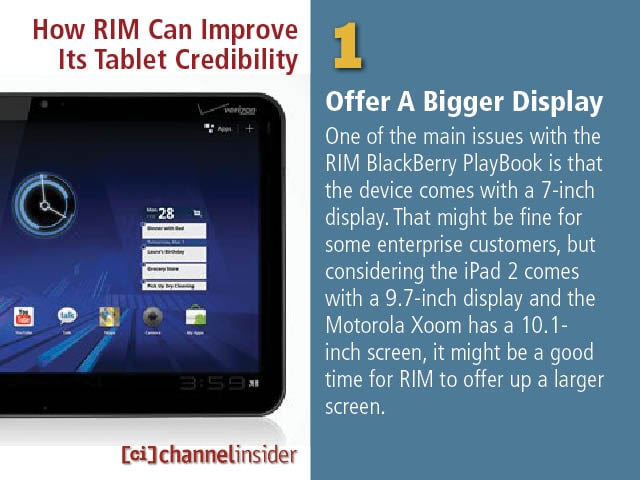How RIM Can Improve Its Tablet Credibility
