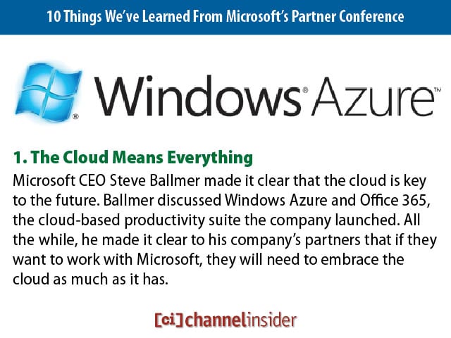 10 Things We’ve Learned From Microsoft’s Partner Conference