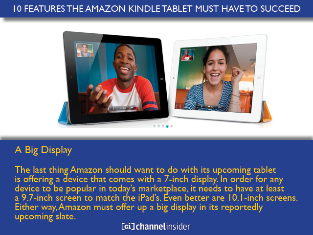 10 Features the Amazon Kindle Tablet Must Have to Succeed