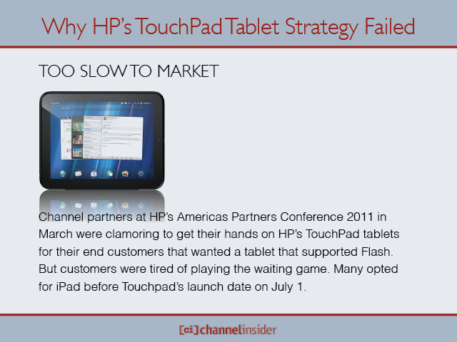 Why HP’s TouchPad Tablet Failed