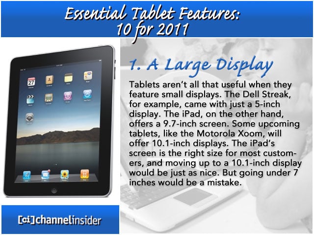 10 Essential Tablet Features
