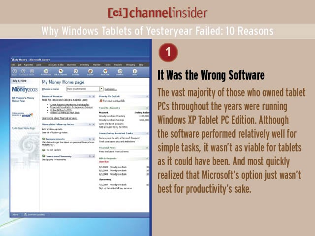 Why Windows Tablets of Yesteryear Failed 10 Reasons