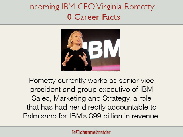 Incoming IBM CEO Virginia Rometty 10 Career Facts