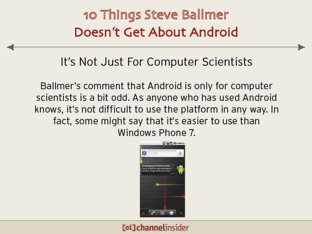 10 Things Steve Ballmer Doesn’t Get About Android