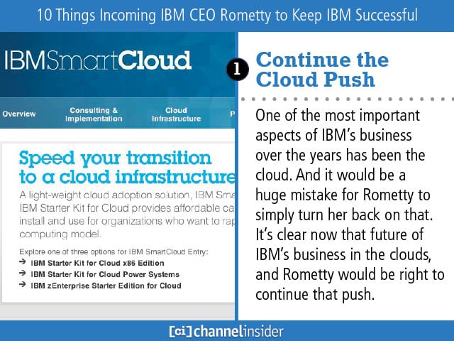 10 Things Incoming IBM CEO Rometty to Keep IBM Successful