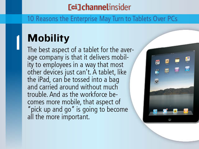10 Reasons Enterprises May Pick Tablets Over PCs