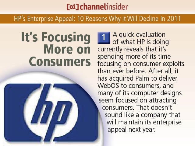 HP’s Enterprise Appeal 10 Reasons Why it Will Decline In 2011