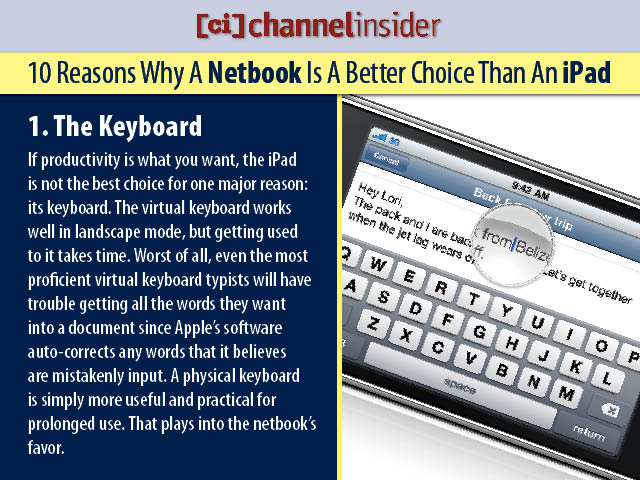 10 Reasons Why A Netbook Is A Better Choice Than An iPad