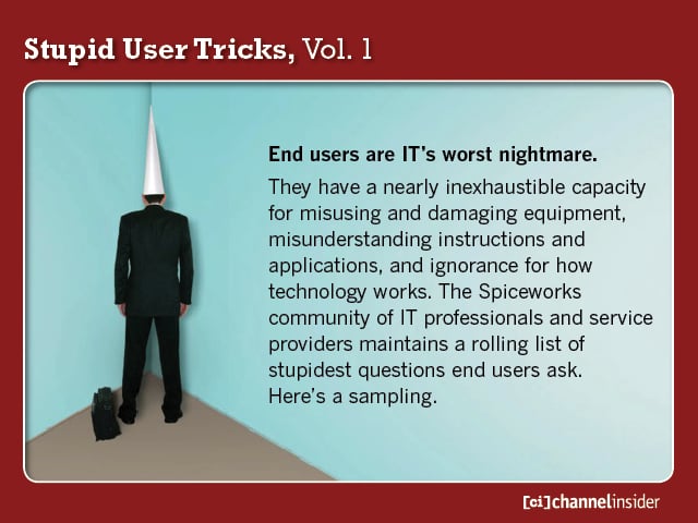 Stupid User Tricks, Vol. 1