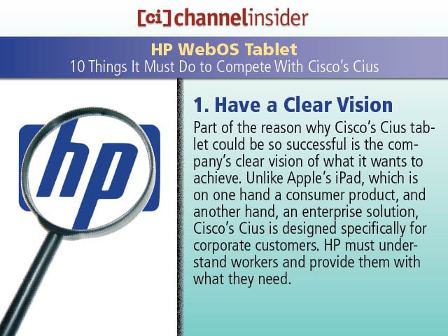 HP WebOS Tablet 10 Things It Must Do to Compete With Cisco’s Cius
