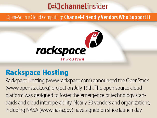 Open Source Cloud Computing Channel Friendly Vendors Who Support It