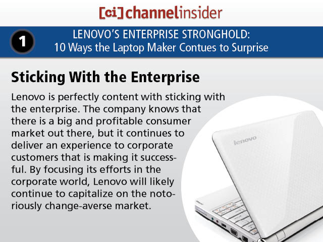 Lenovo’s Enterprise Stronghold 10 Ways the Laptop Maker Continues to Surprise
