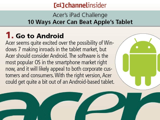 Acer’s iPad Challenge 10 Ways Acer Can Beat Apple’s Tablet