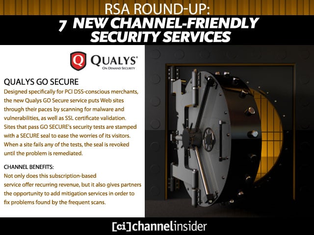 Qualys GO Secure</b><p>Designed specifically for PCI DSS-conscious merchants, the new Qualys GO Secure service puts Web sites through their paces by scanning for malware and vulnerabilities, as well as SSL certificate validation. Sites that pass GO SECURE