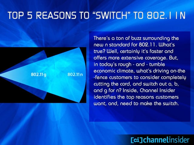 Top 5 Reasons to Switch to 80211n
