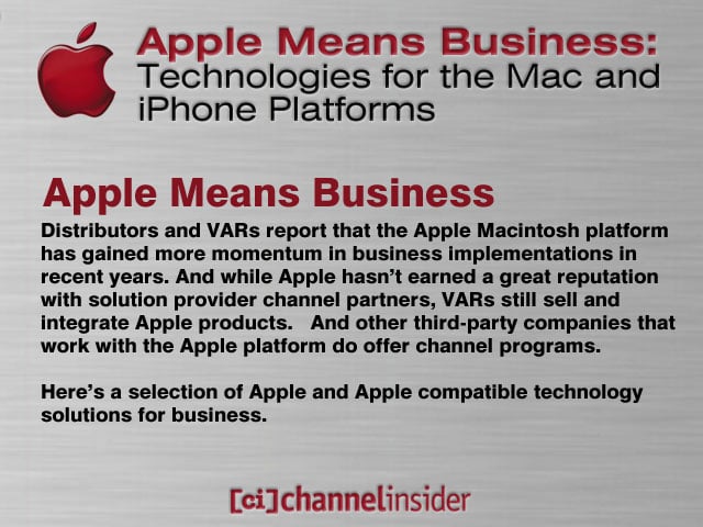 Apple Means Business Technologies for the Mac and iPhone Platforms