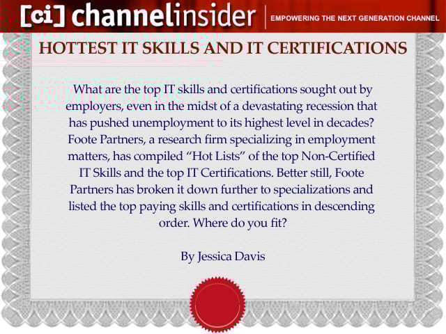 Hottest IT Skills and IT Certifications