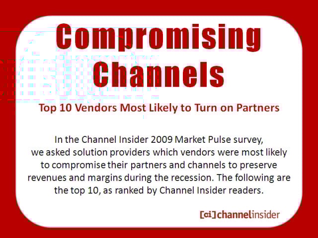 Top 10 Vendors Most Likely to Compromise Their Channels