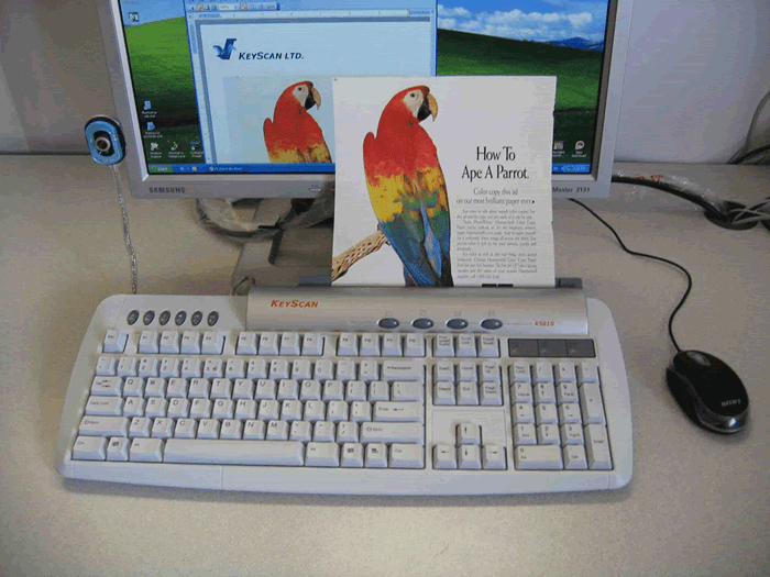 KeyScan Melds Keyboard and Color Scanner into a New Peripheral