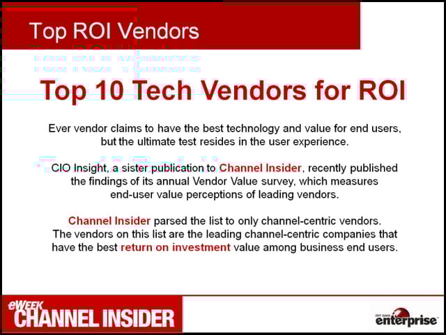 Top 10 Tech Vendors for ROI
