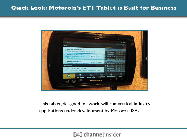 Quick Look Motorola’s ET1 Tablet is Built for Business
