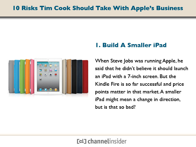 1. Build A Smaller iPad