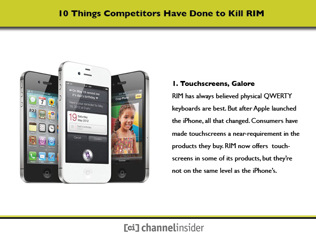 1. Touchscreens, Galore