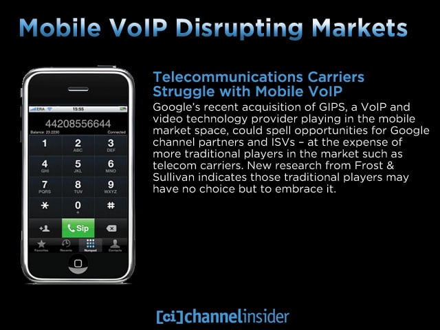 Mobile VoIP Disrupting Markets