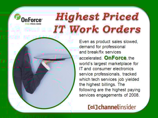 Highest Priced Services IT Jobs
