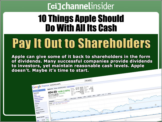 Pay It Out to Shareholders