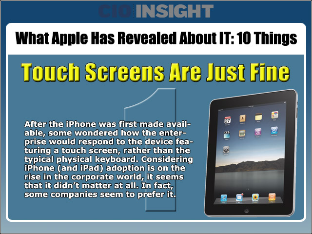 1. Touch Screens Are Just Fine