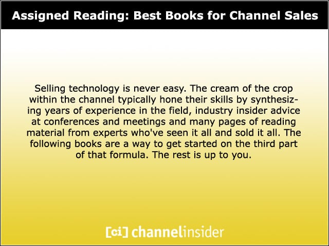 Assigned Reading Best Books for Channel Sales