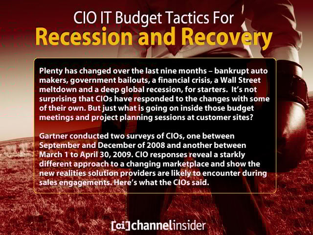 CIO IT Budget Tactics For Recession and Recovery