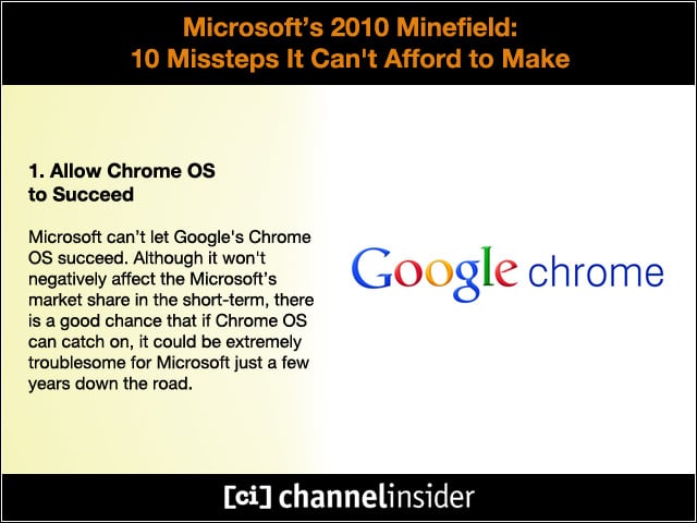 1. Allow Chrome OS to Succeed
