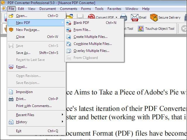 eWEEK Channel Labs Walk-Through: Nuance PDF Converter Professional 5