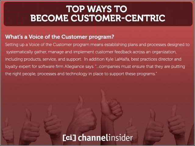 What’s a Voice of the Customer program?