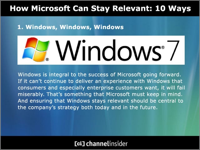 1. Windows, Windows, Windows
