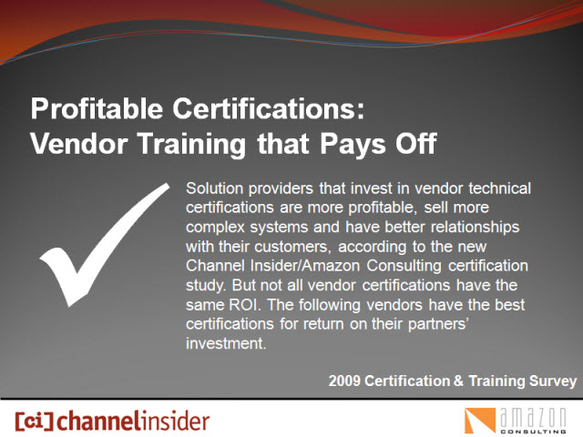 Top 10 Most Profitables Vendors Certifications