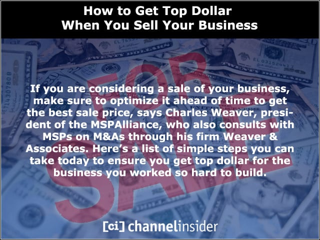 How to Get Top Dollar When You Sell Your Business