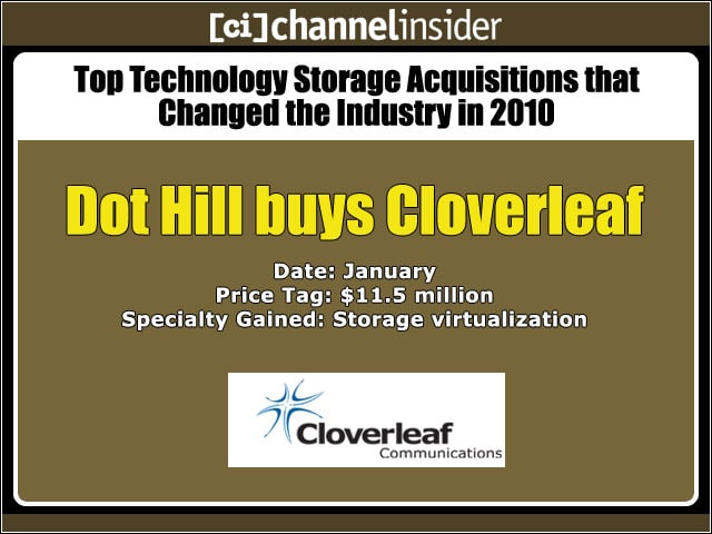 Dot Hill buys Cloverleaf