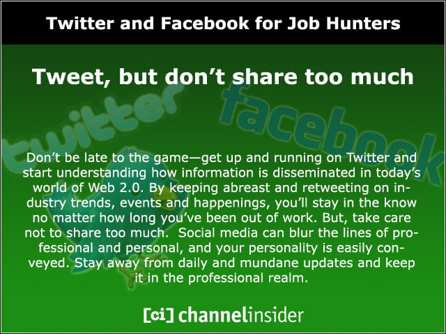 Tweet, but don’t share too much