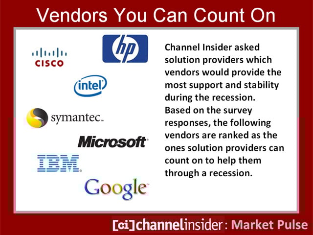 Vendors You Can Count On