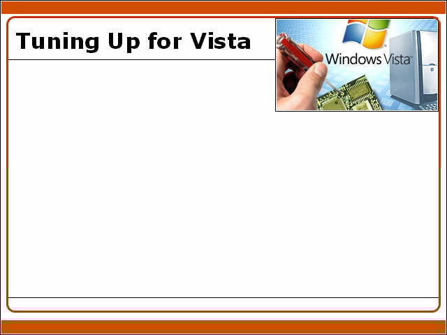 A PC Tune-Up to Improve Vista Performance
