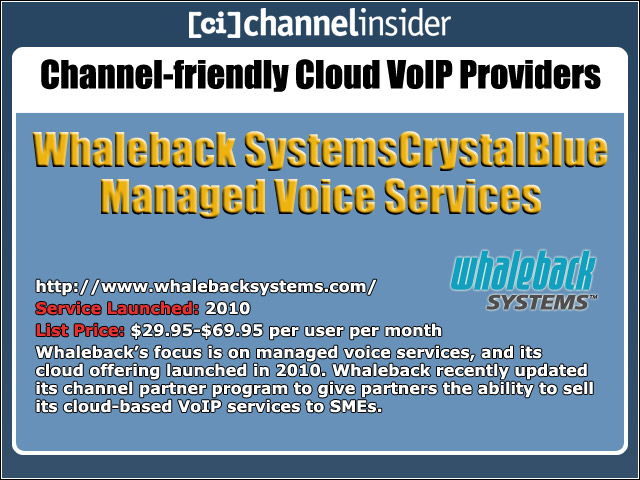 Whaleback SystemsCrystalBlue Managed Voice Services