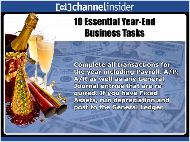 10 Essential Year End Business Tasks