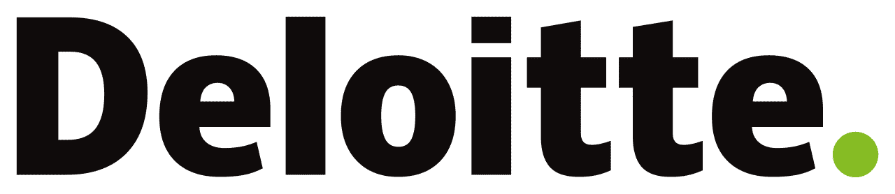 The logo for Deloitte.