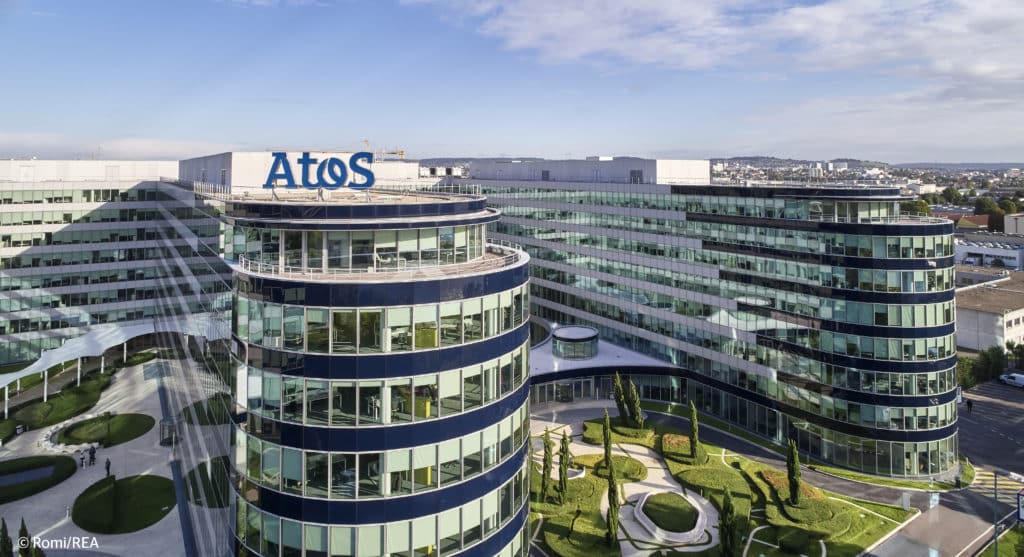 A look at Atos global headquarters – just northwest of Paris – in Bezons, France.