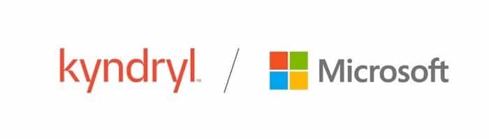 Kyndryl and Microsoft logos.