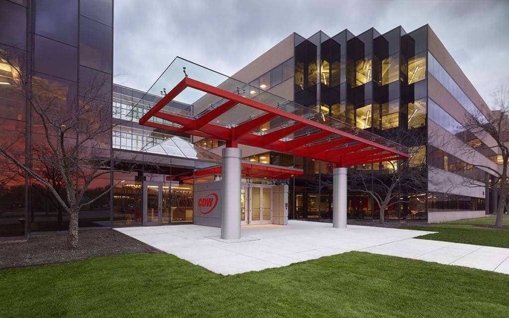 CDW headquarters, located just north of Chicago in Vernon Hills, Illinois.